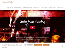 Tablet Screenshot of eventspiration.com
